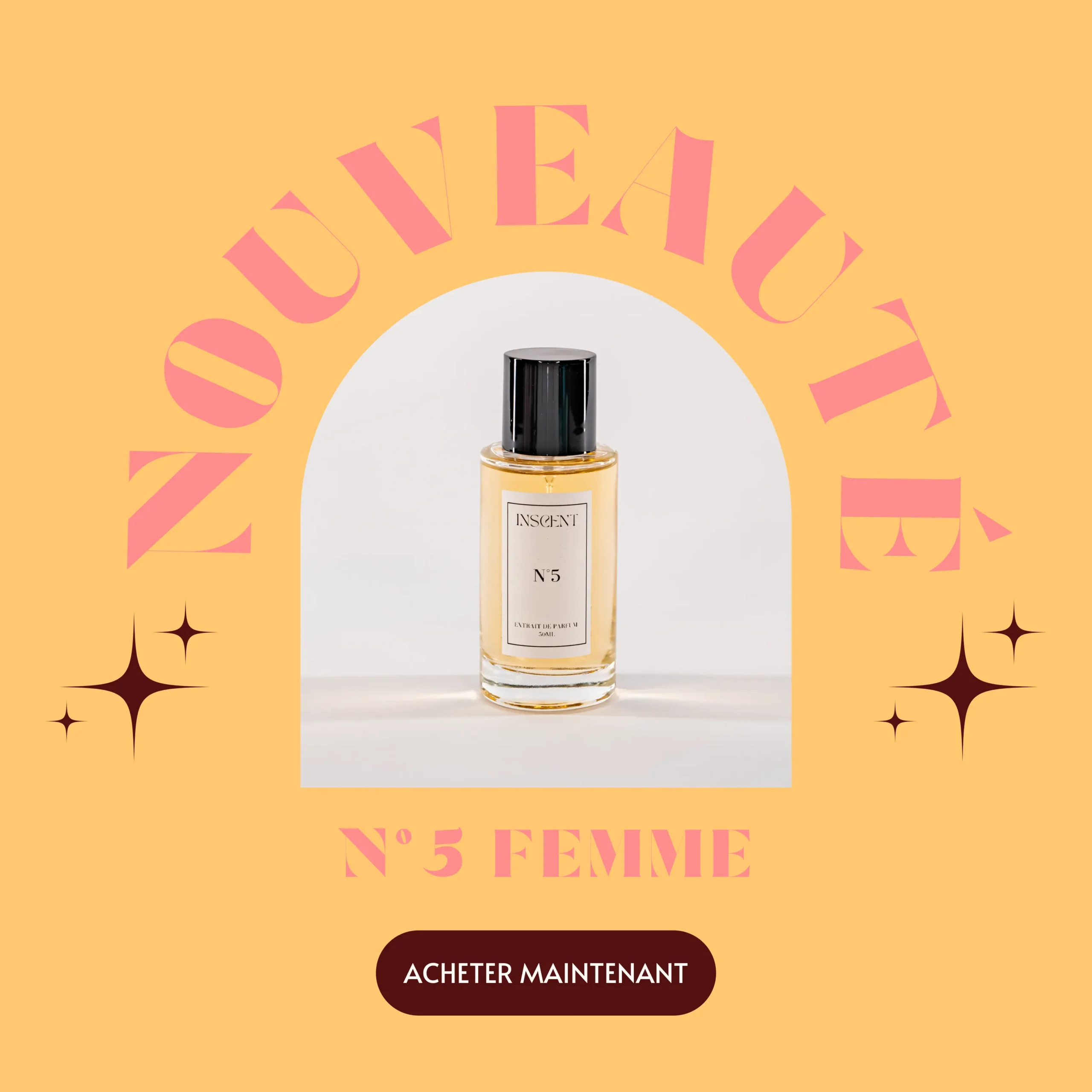 POP UP de présentation du parfum numéro 5 pour femme
