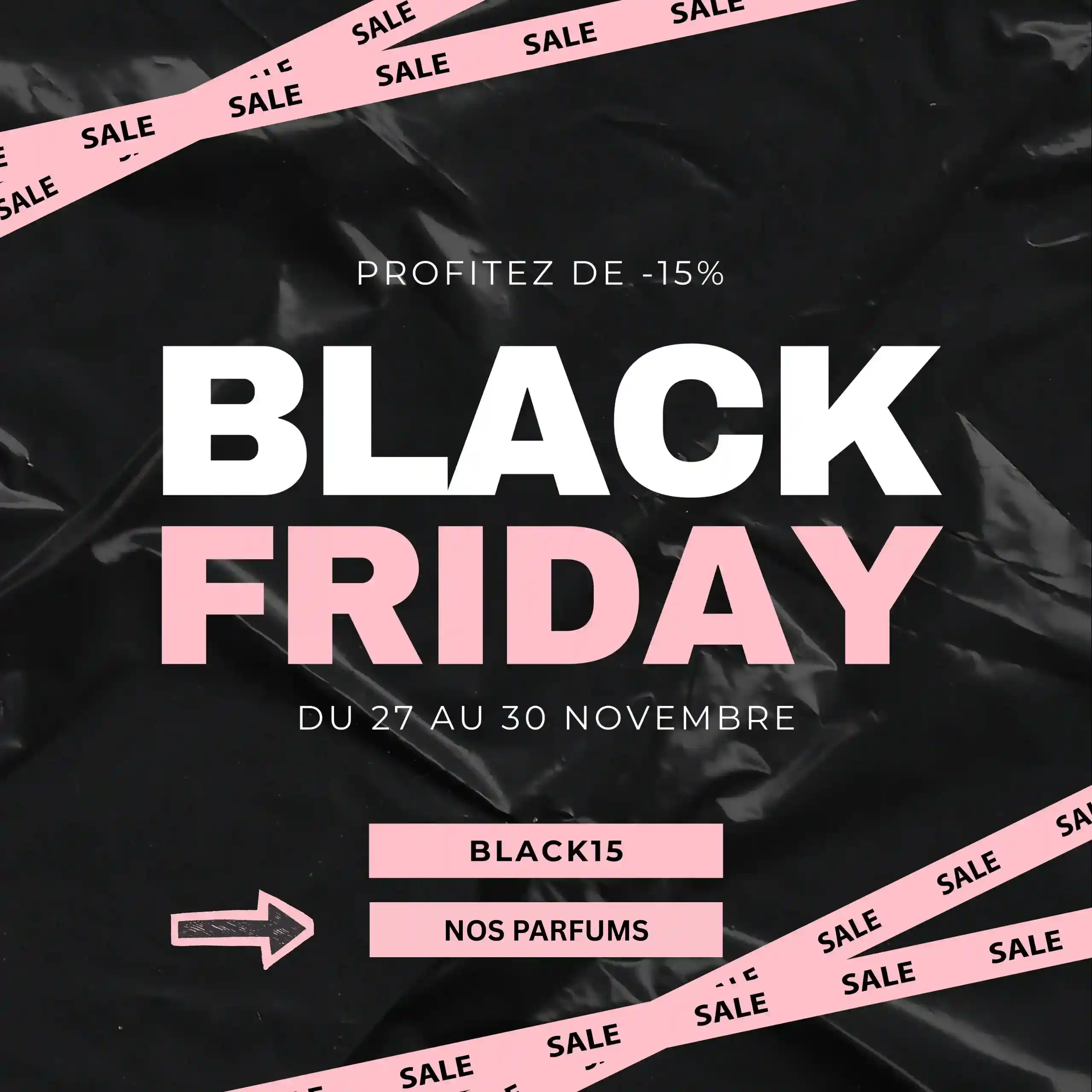 POP UP pour une promotion du black friday