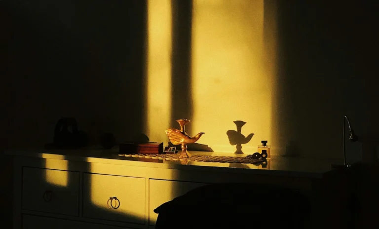 Zone éclairée par le soleil dans un salon