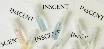 échantillons de tous les parfums de la marque INSCENT.